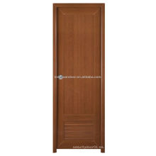 Puerta del PVC del precio barato. Puerta de madera plana con revestimiento de PVC para la venta